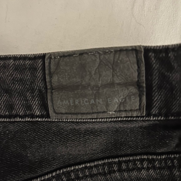 American Eagle Ripped Mom Jeans - High Rise - Black - Picture 3 of 5